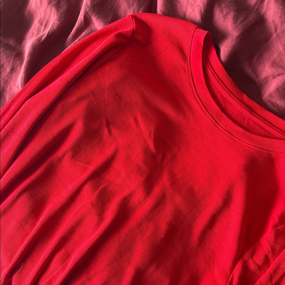 a new day Vibrant Red Long Sleeve Tee